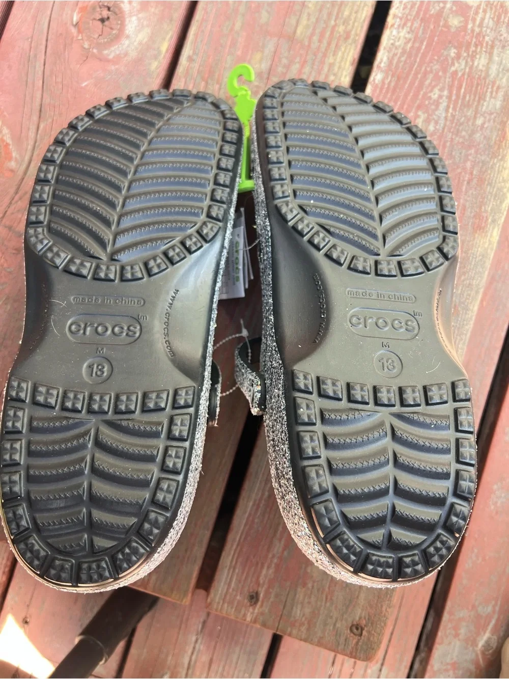CROCS glitter covered